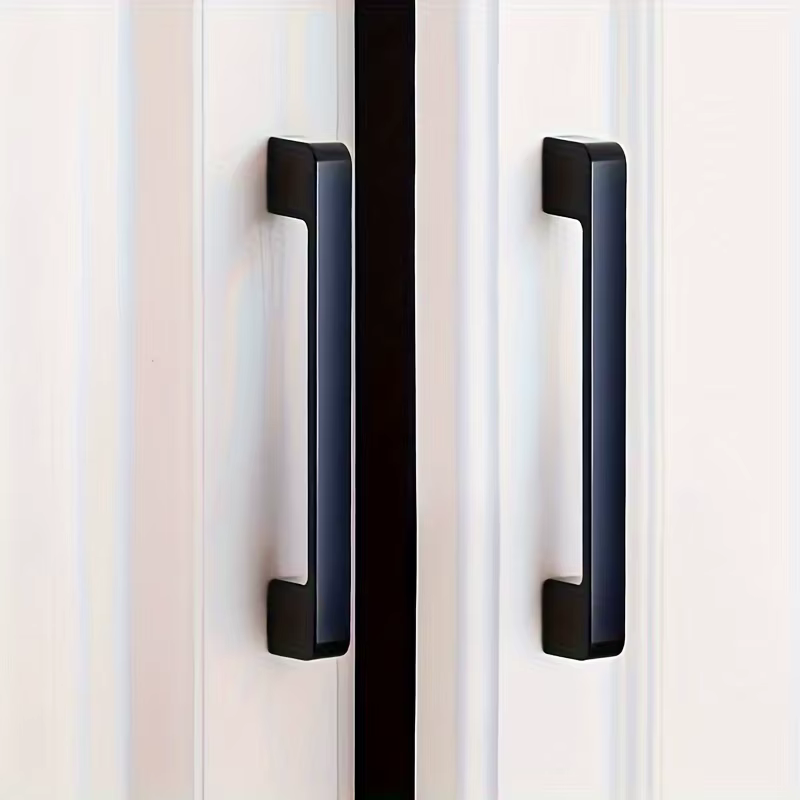 1 poignée d'armoire noire mate, poignée d'armoire de cuisine, tiroir de vanité, adaptée à la poignée de tiroir de salle de bain, poignée noire