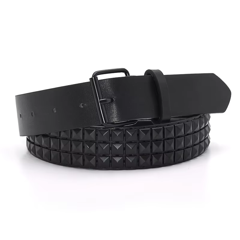 Ceinture à rivets Pyramid Fashion pour hommes et femmes