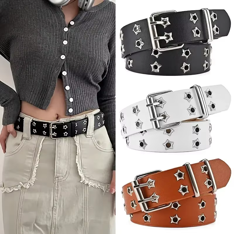 Ceinture femme grande taille Double trou hommes
