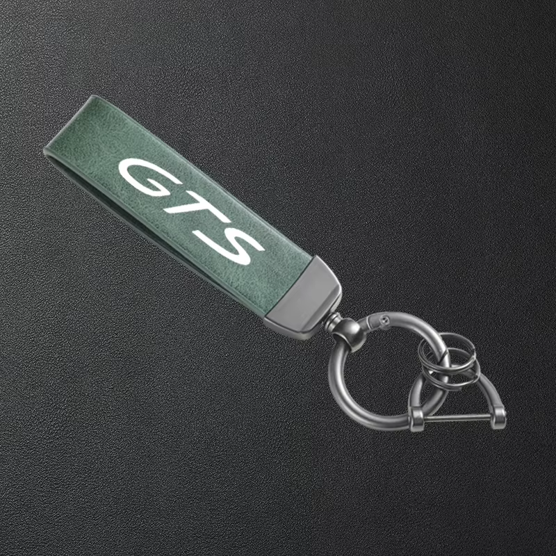 Porte-clés en cuir de haute qualité pour Porsche GTS Cayenne Cayman Panamera Macan 911 718 928 901 930