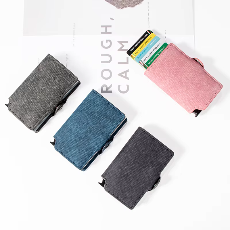 Porte-cartes en cuir à la mode pour femmes