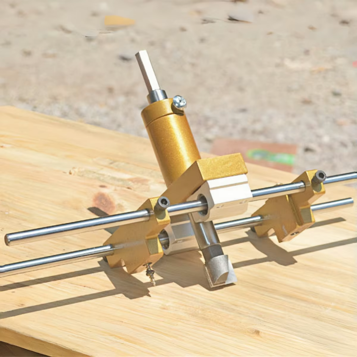 Kit d'ouverture de trou de serrure de porte-installation de mortaise de serrure de porte pour portes en bois Machine à mortaise Installation de serrure de porte gabarit de mortaise