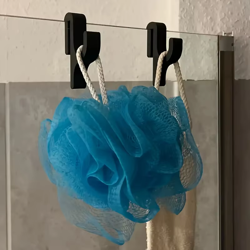 Crochet porte-serviettes 3D pour portes de douche en verre de 8 mm, patère de salle de bain pour vêtements, serviettes, peignoirs, buanderie, dortoir, appartement
