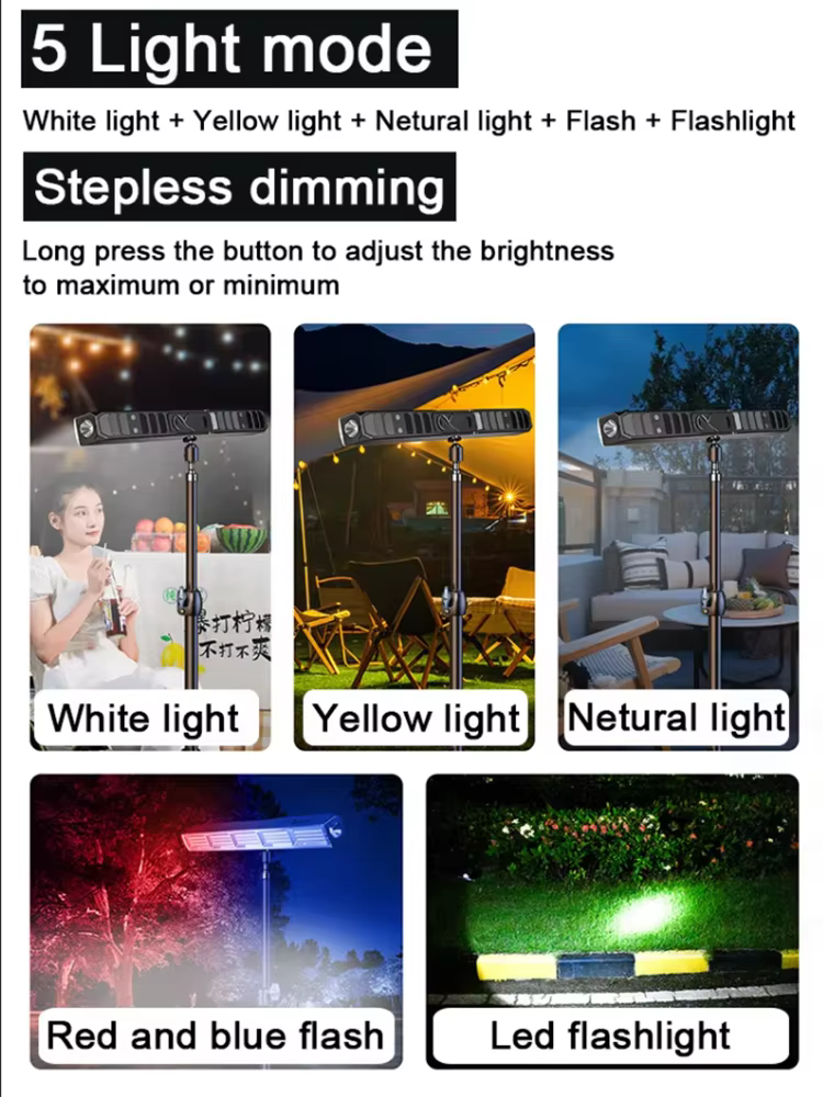 Barre lumineuse LED magnétique haute puissance, nouveauté 2026, lampe de travail Portable, Rechargeable par USB, 3 Modes, étanche IP66, batterie externe de secours
