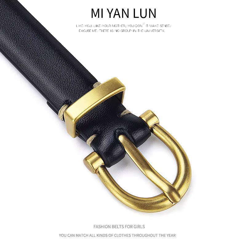 Ceinture en cuir véritable pour femme