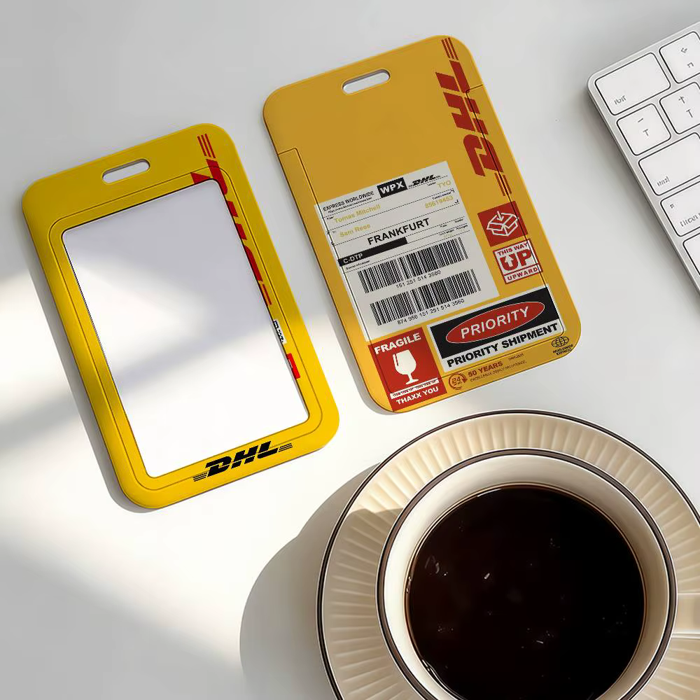 Porte-cartes tendance avec logo D-DHL-S pour étudiants