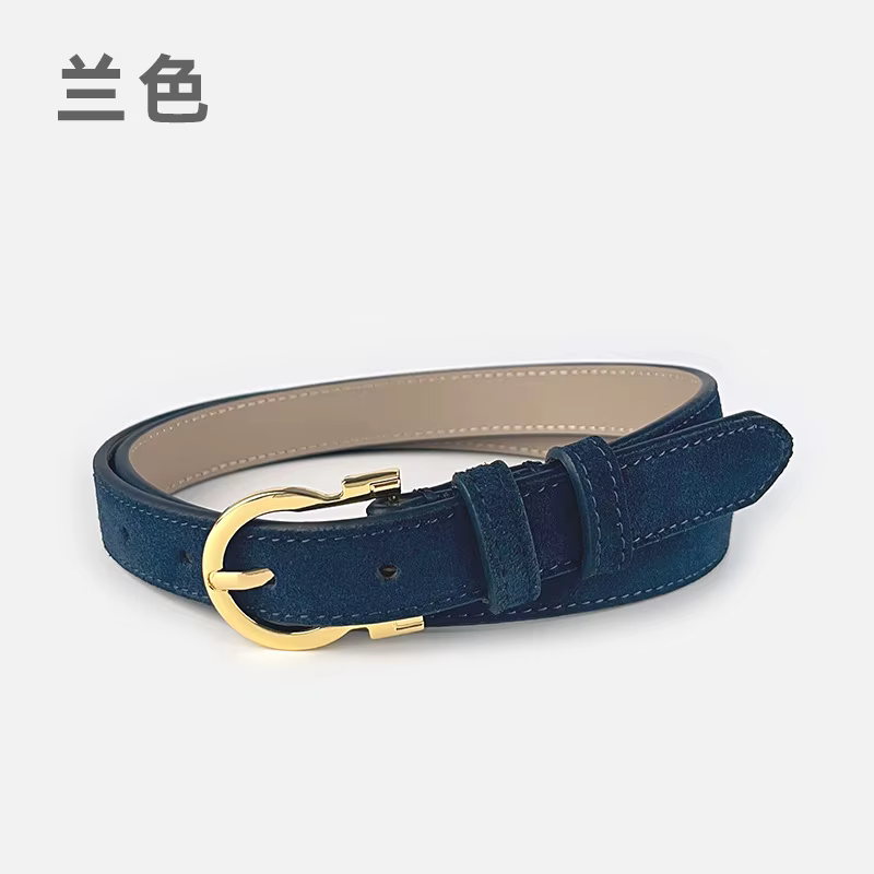 Ceinture en cuir suédé pour femme