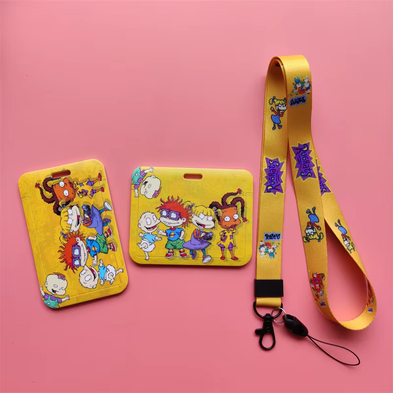 Dessin animé garçons filles ID crédit porte-carte bancaire étudiants Bus carte étui lanière enfant visite porte identité Badge cartes couverture