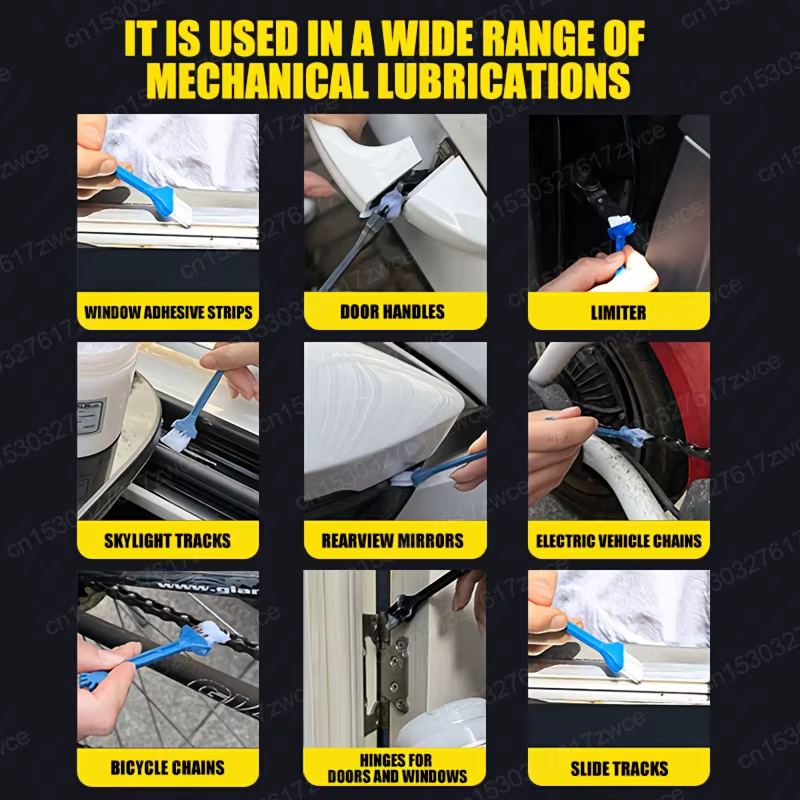 Graisse lubrifiante pour toit ouvrant de voiture, bruit anormal, antirouille, roulement d'engrenage, graisse d'huile, Kit de lubrification pour engrenages en plastique