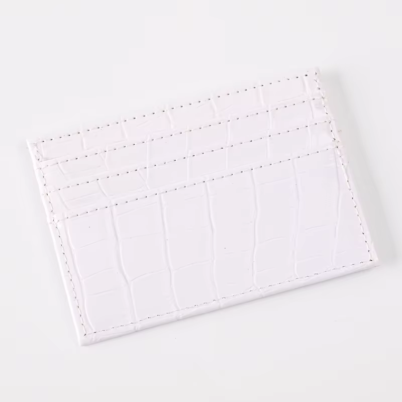 Portefeuille porte-cartes motif Crocodile en cuir Pu pour femmes