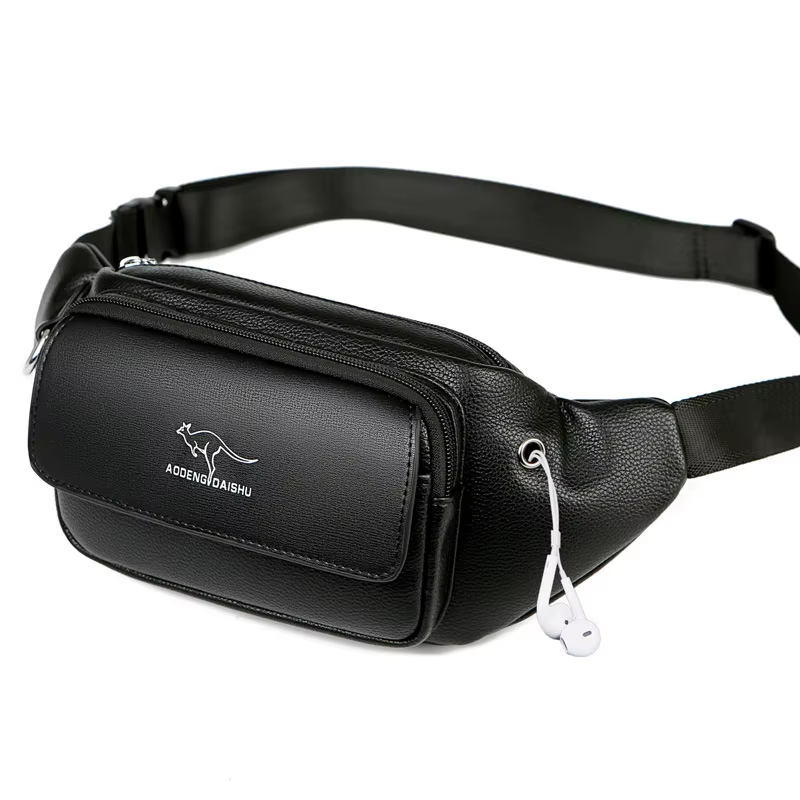 Sac banane en cuir pour hommes