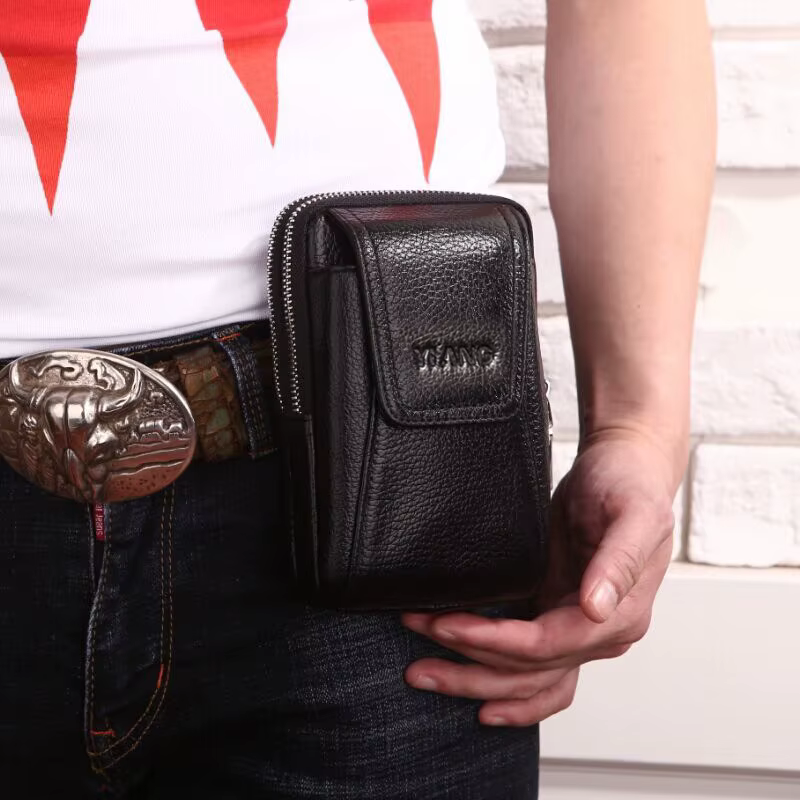 Poudres de téléphone en cuir pour hommes