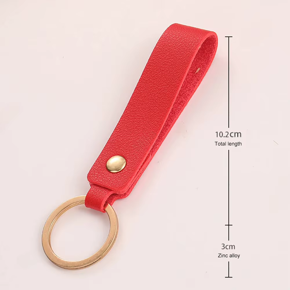 Porte-clés en cuir PU vierge