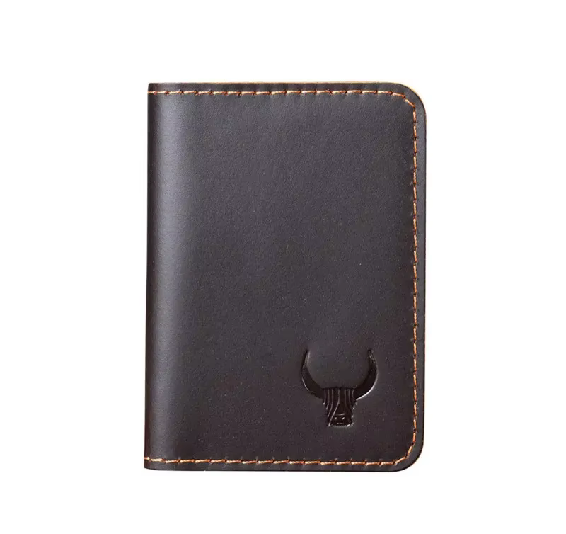 Porte-cartes de crédit en cuir fait à la main pour hommes