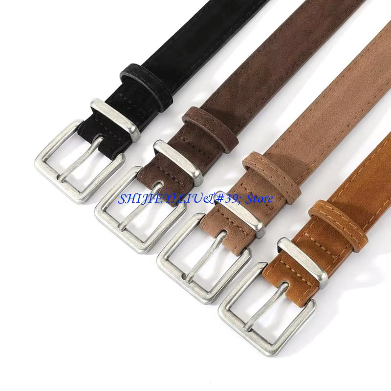 E21F – boucles ceinture en daim pour femmes