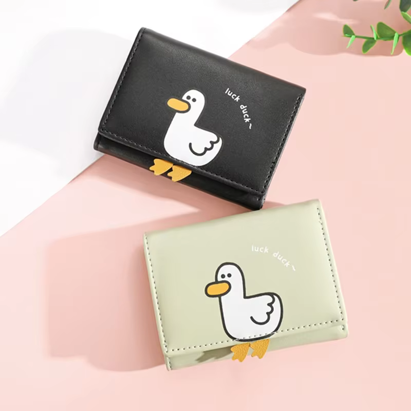 Portefeuille en cuir PU pour femmes