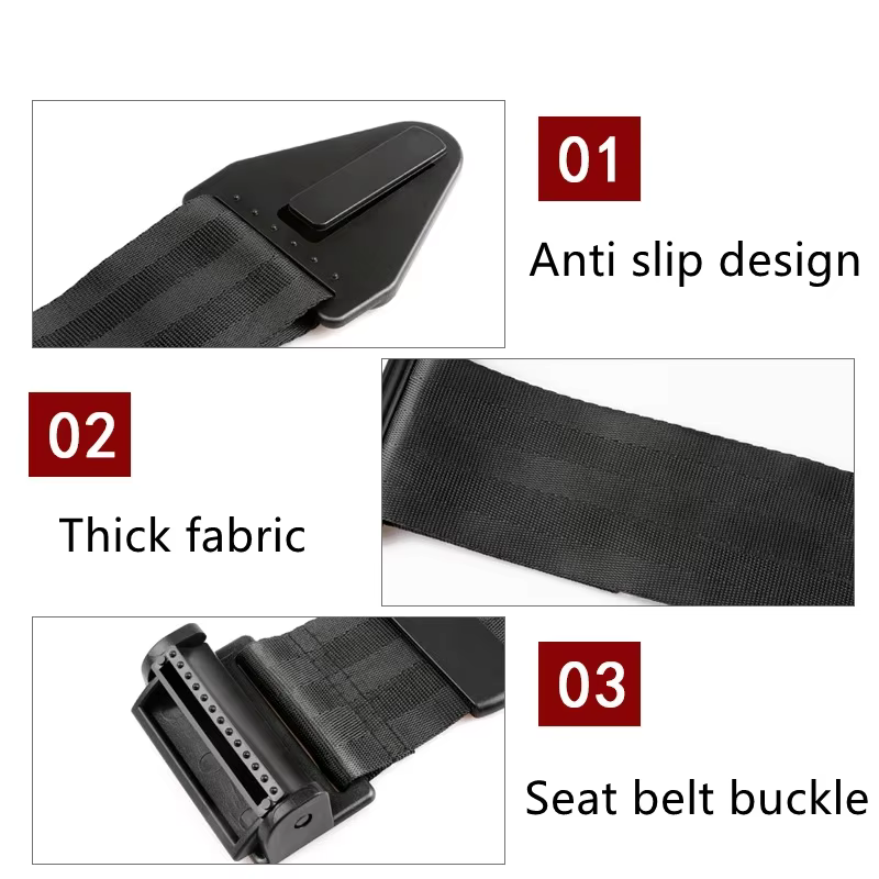 Ajusteur de ceinture de sécurité pour enfant 30x6 cm, universel, pour siège auto bébé, sangle de correction de ceinture de sécurité avec boucle
