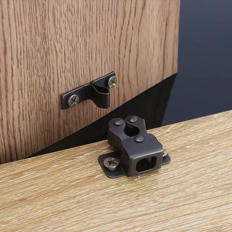 Verrou de porte d'armoire Vintage à Double rouleau, 10 pièces, pour camping-car, placard, tiroir, meubles, accessoires de quincaillerie