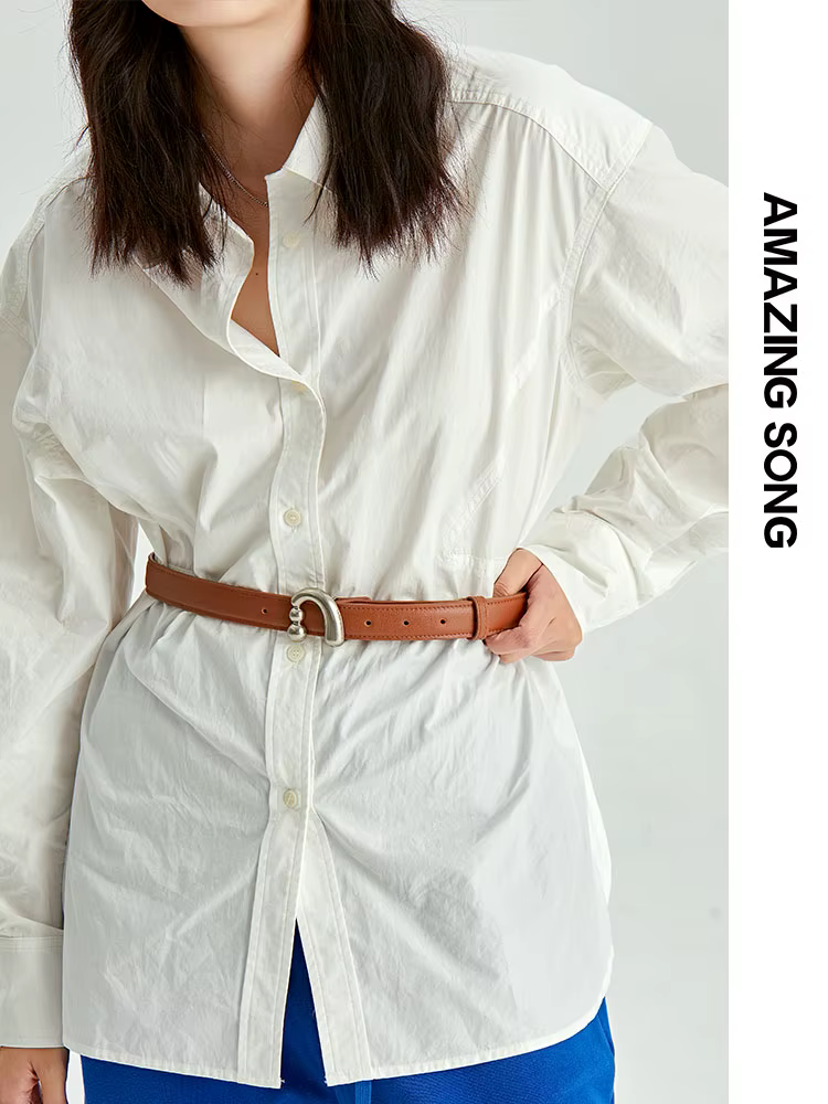 Ceinture en cuir véritable pour femmes