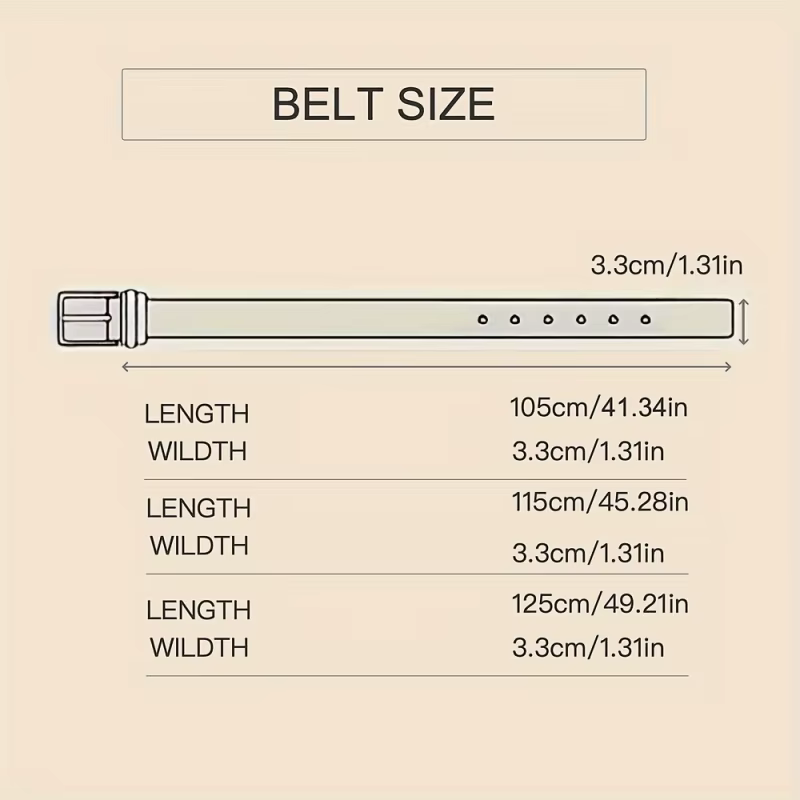 Ceinture habillée pour homme de 3
