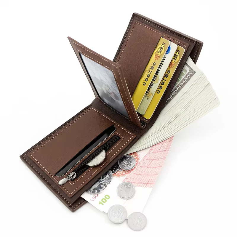 Portefeuille court mince de luxe pour hommes