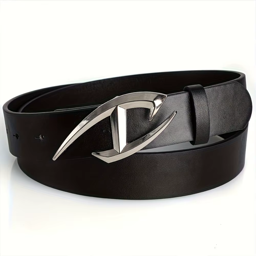 Ceinture punk pour homme avec boucle Alien, style gothique Y2K, ceinture en cuir PU pour homme et femme, mode streetwear, parfaite à porter avec des jeans