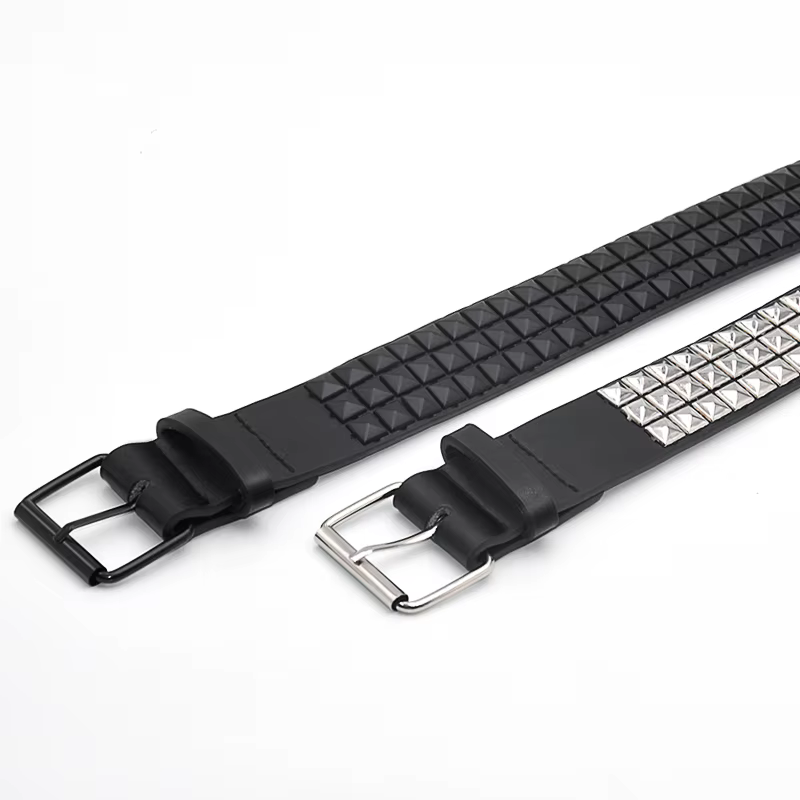 Pyramide mode Rivet ceinture hommes et femmes clouté
