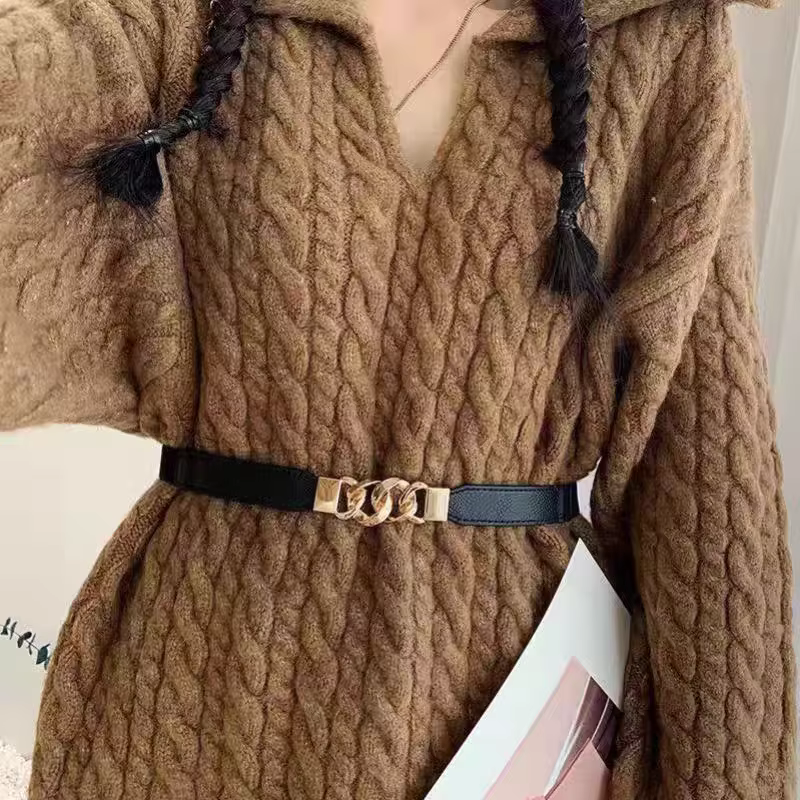Ceinture élastique rétro pour femmes