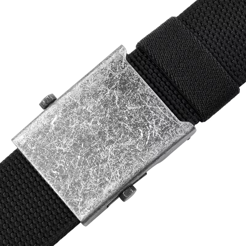 Ceinture en Nylon à boucle automatique à rouleau épaissi-ceinture universelle pour pantalons d'affaires et décontractés pour hommes d'exportation de vente chaude
