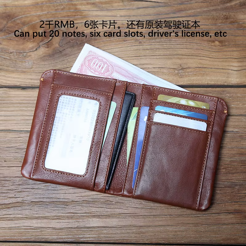 NZPJ – portefeuille en cuir pour homme et femme