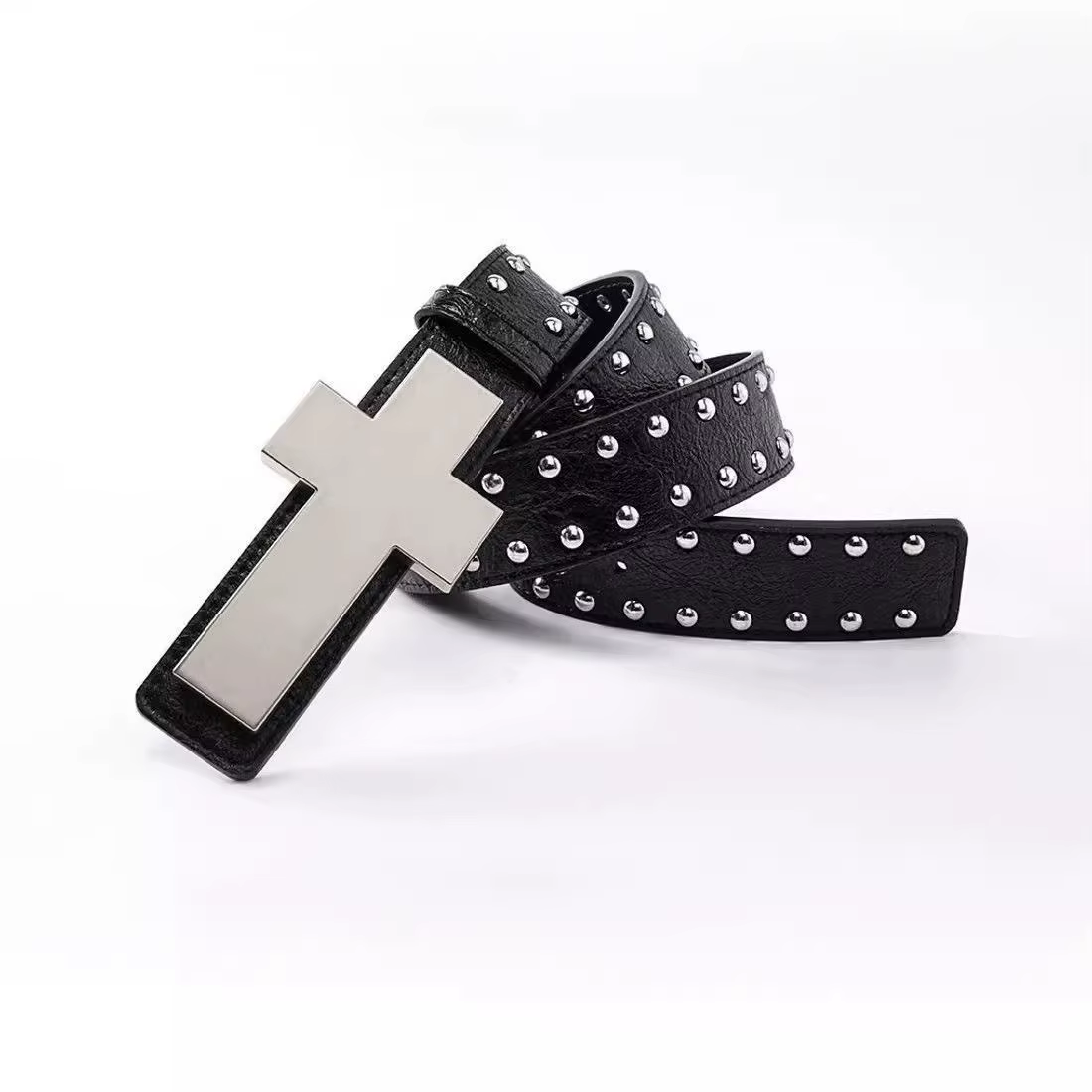 Ceinture Punk Croix pour Hommes Femmes