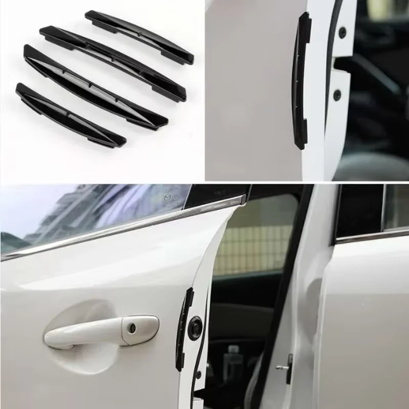 Bande Anti-collision pour porte de voiture, plaque de protection décorative Anti-collision, anti-rayures, accessoires de décoration pour voiture, 4 pièces/ensemble