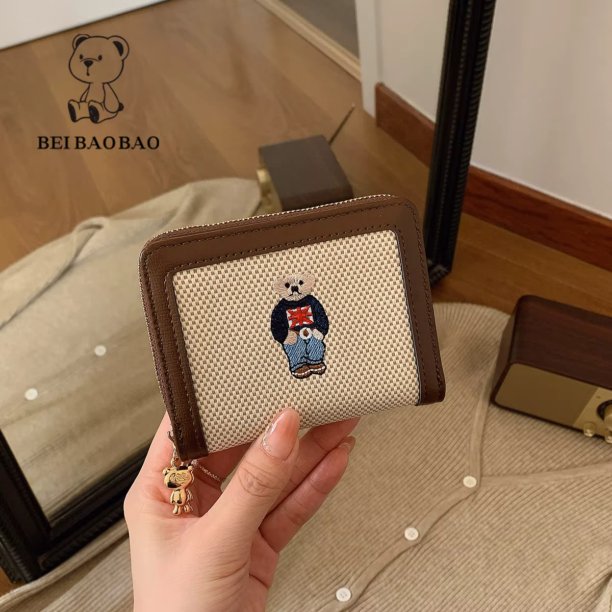Beibaobao 2025 nouveau Mini mignon zéro portefeuille dessin animé mode femmes