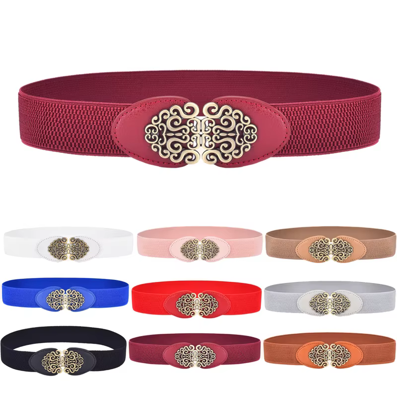 Ceinture élastique rétro extensible pour femmes