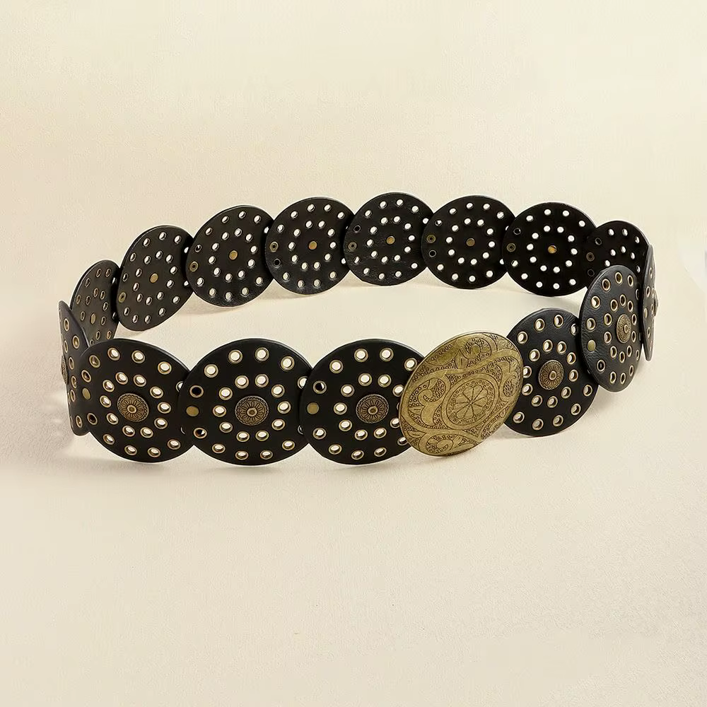 Ceinture Ajustable Vintage en PU pour Femme