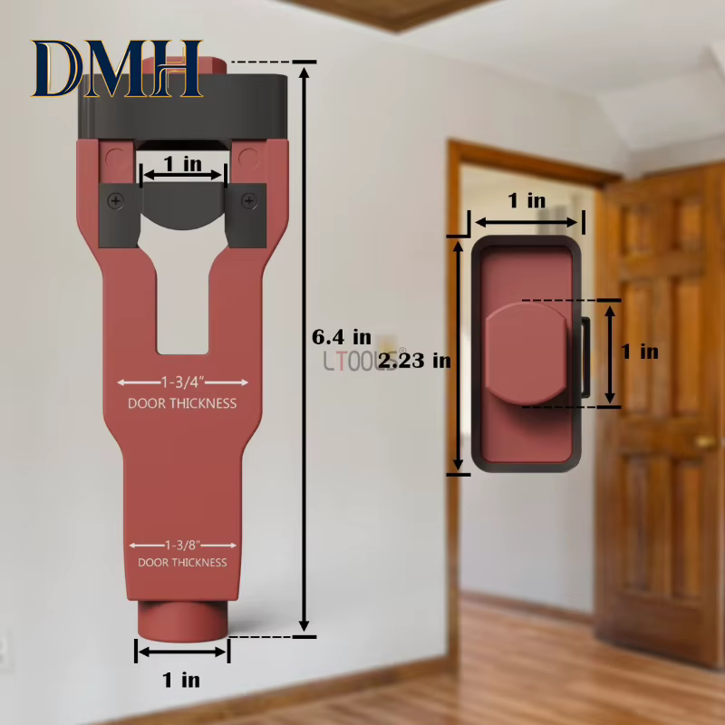 Kits d'installation de loquets de portes DMH-Doors, outil professionnel de rainurage et de ciselage de précision pour mortaises de portes, perforateur professionnel