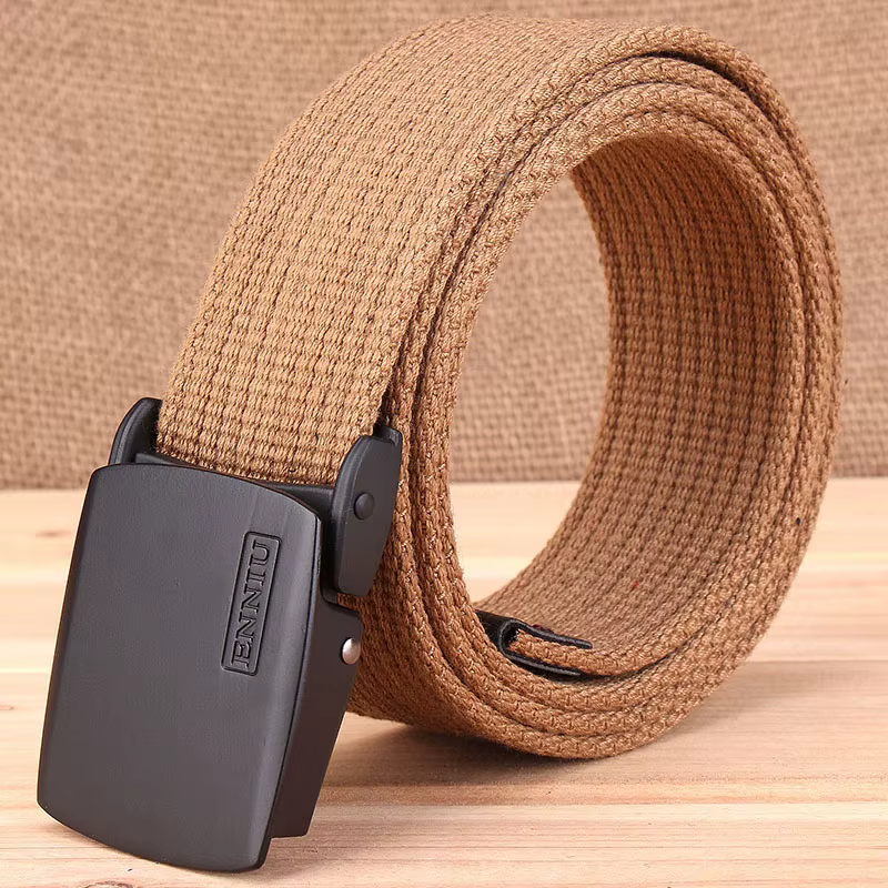 Ceinture en toile épaisse décontractée pour homme, style coréen, tendance, pour pantalon cargo