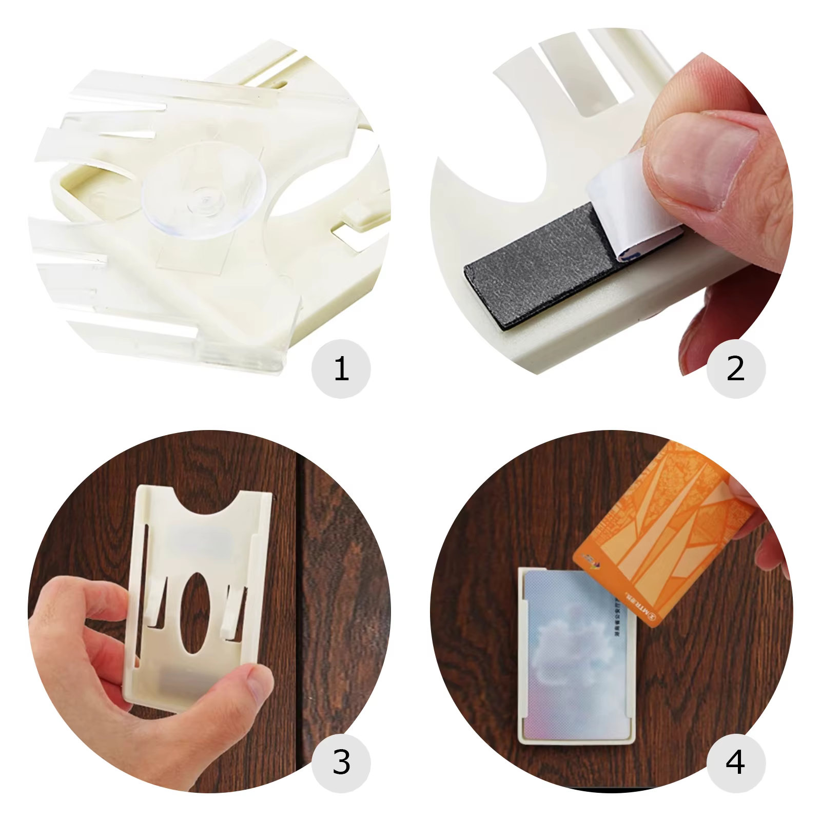 Porte-cartes à ventouse pour pare-brise