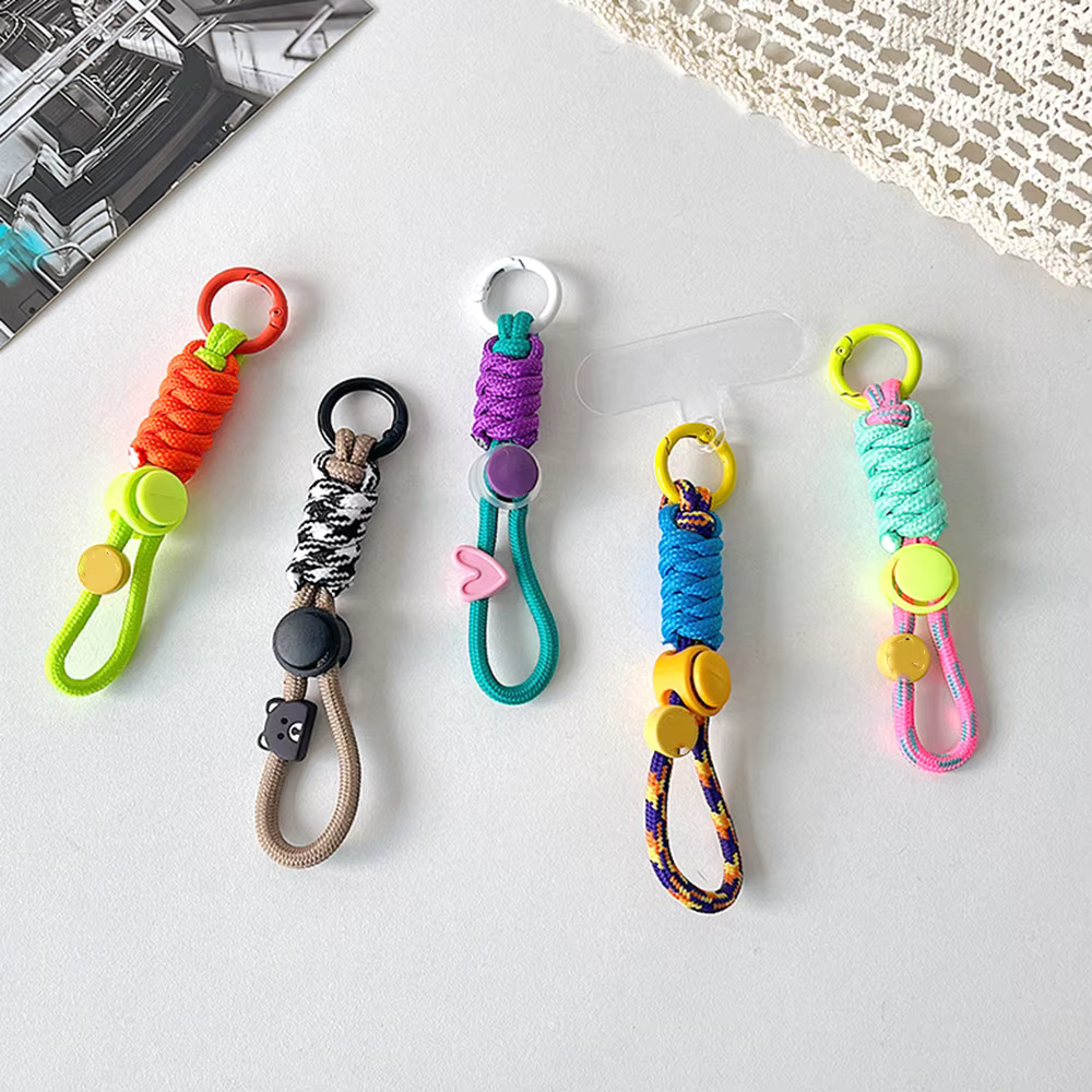 Porte-clés de mode créatif tressé lanière