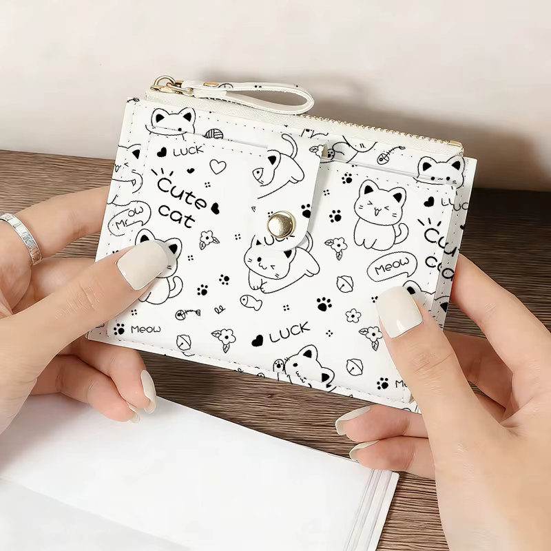 Portefeuille chat mignon pour femmes