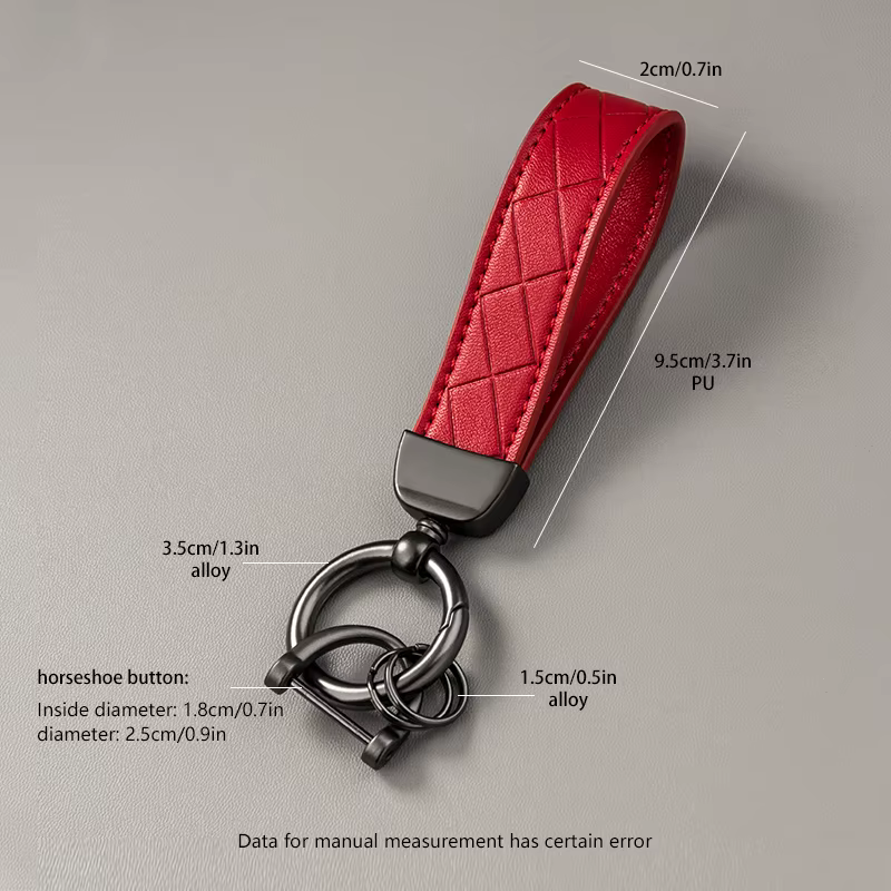 Porte-clés de voiture en Faux cuir de luxe