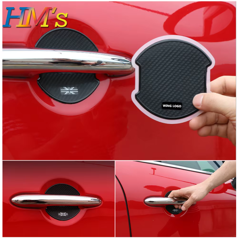 Autocollant de Protection pour poignée de porte de voiture, Film de Protection pour MINI Cooper S F54 F55 F56 F60 R55 R56 R60, accessoires