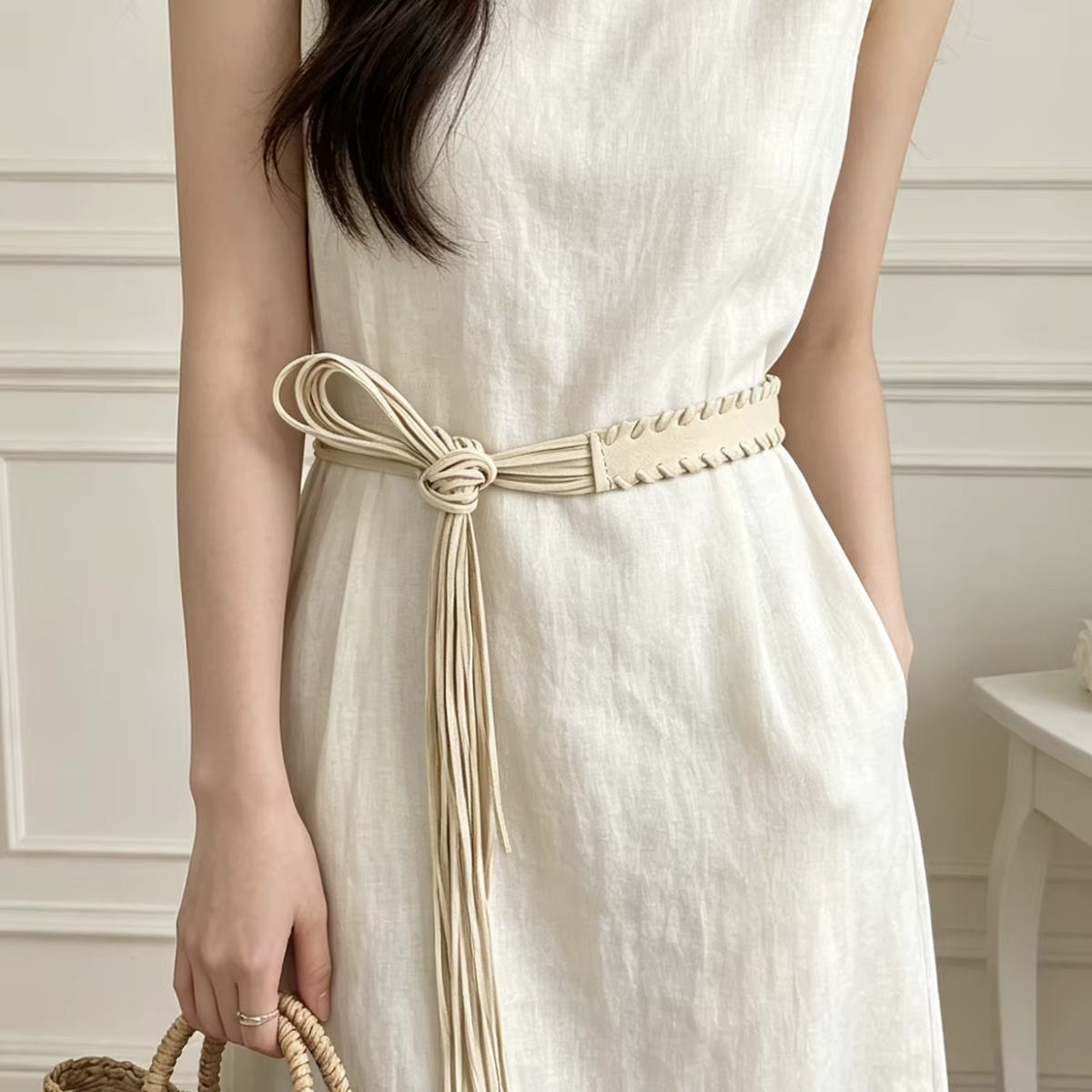 Ceinture de style bohème avec franges pour femme