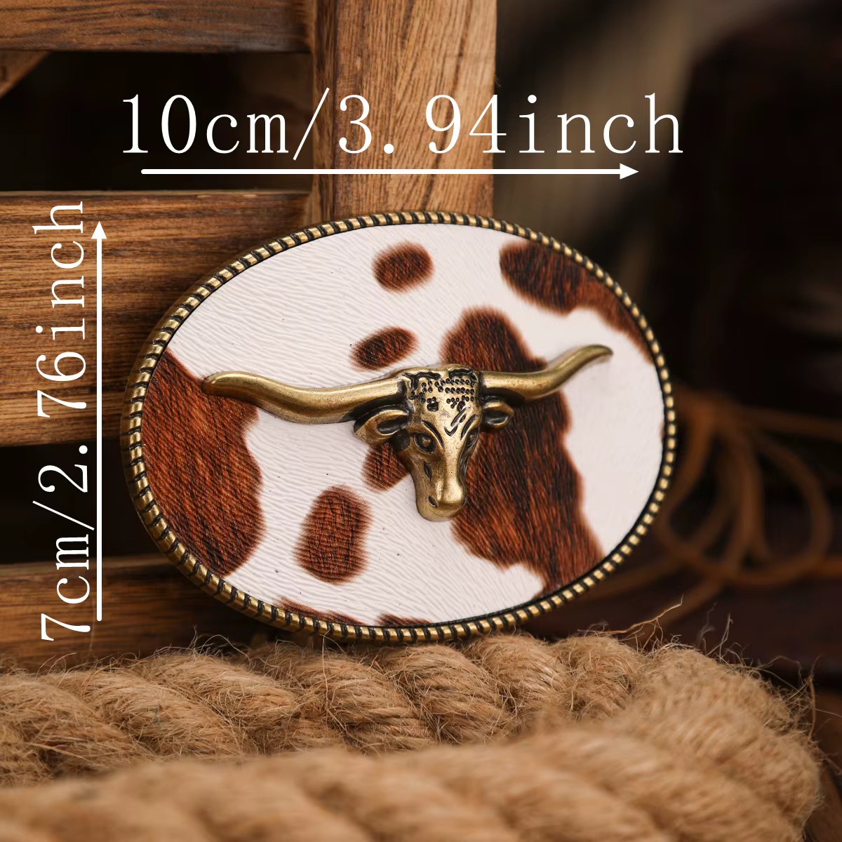 Une boucle de ceinture de style occidental