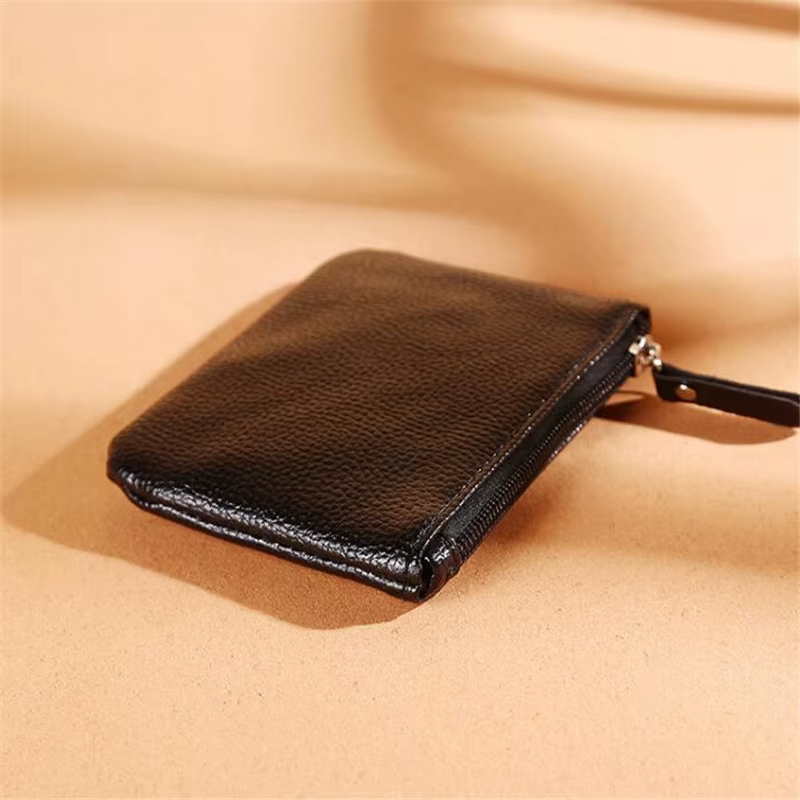 Porte-monnaie motif Litchi en cuir PU pour femme