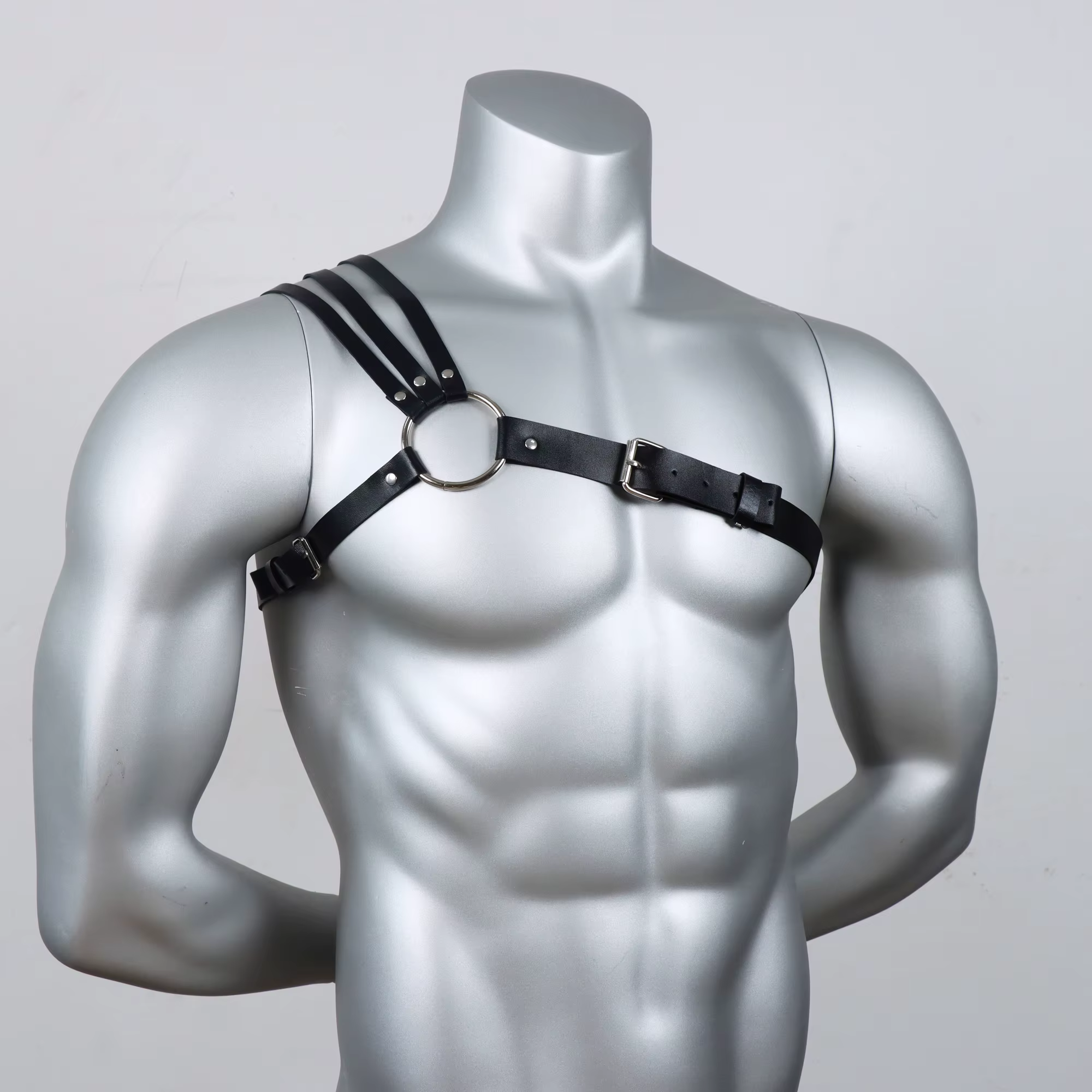 Ceinture punk pour homme - Accessoire de chemise formelle réglable