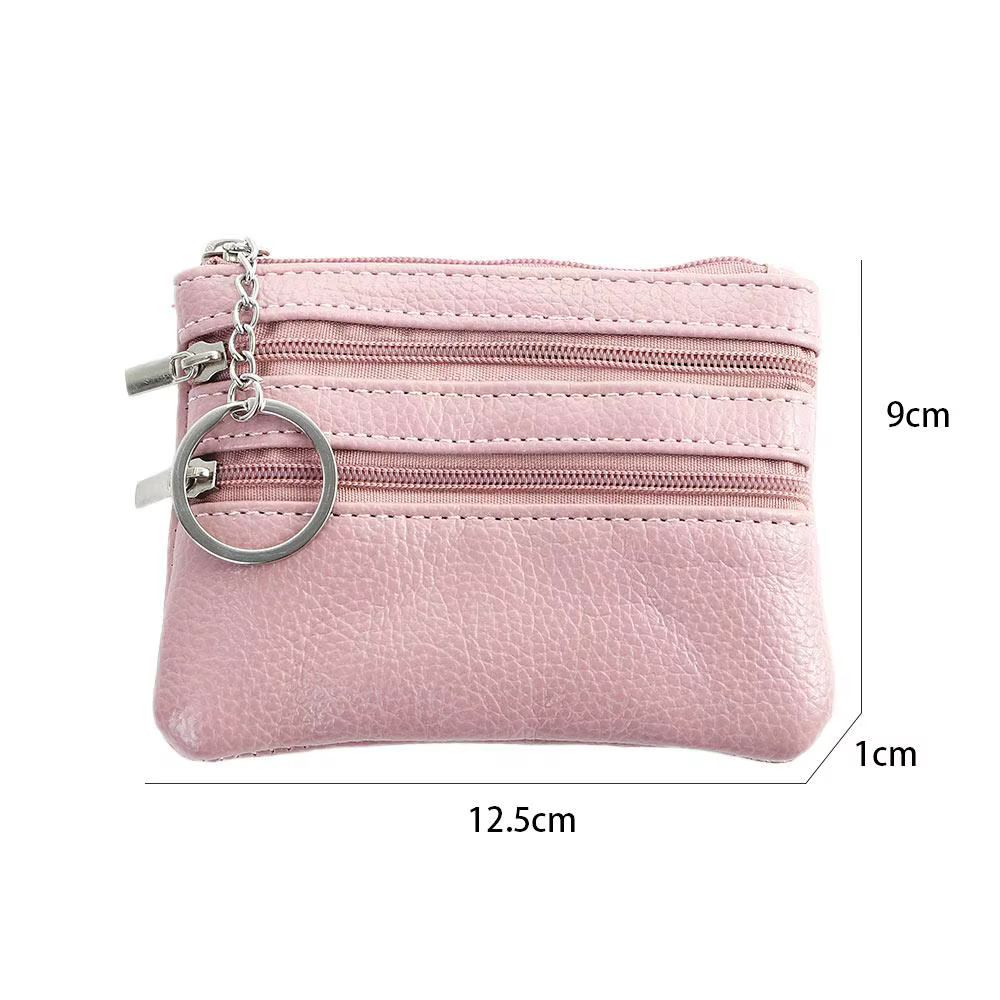 Classique mignon multicouche multifonctionnel pour les filles en cuir PU petit sac à main portefeuilles coréen sac d'argent femmes porte-monnaie porte-carte