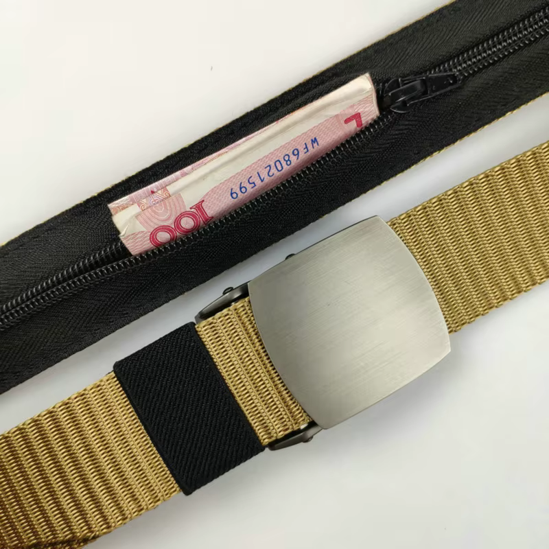 Voyage caché argent Anti-vol ceinture de taille bricolage sangle