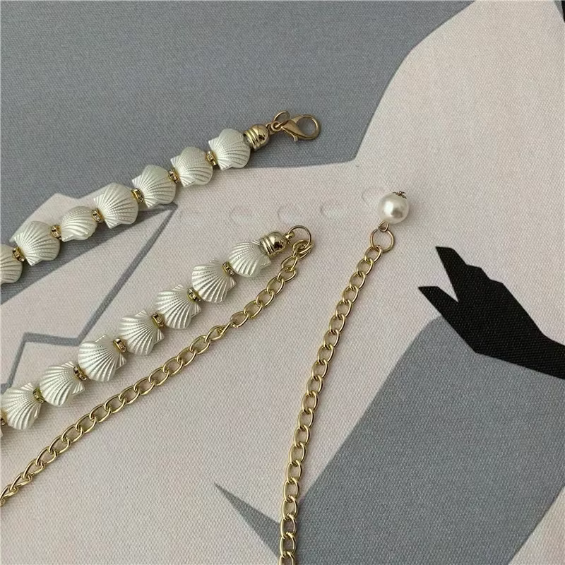 Ceintures en chaîne en coquillage de perles