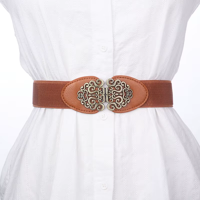 Ceinture élastique rétro extensible pour femmes